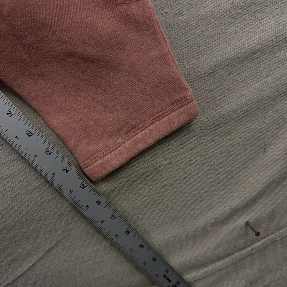 Alo Yoga Jogger‎ Sweatpants Womens Medium Pink Fleece Zipper Pockets Tapered Leg